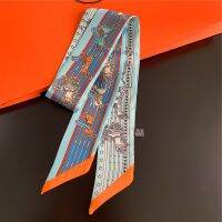 【jw】♂✳  2023 New Scarf Silk Neck Kerchief Bands Hair Scarves for Fashion Narrow