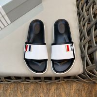 Summer Men Beach Flip Flops Casual TB THOM Shoes Man Slip-on Outdoor Beach High Quality Home Slippers Couple TB Sandals House Slippers