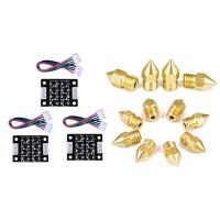 3Pcs TL Smoother Addon Module for Pattern Elimination Motor Clipping Filter 3D Printer Stepper Motor Drivers &amp; 22 Pcs 3D Printer Nozzles, Mk8 Extruder Nozzle