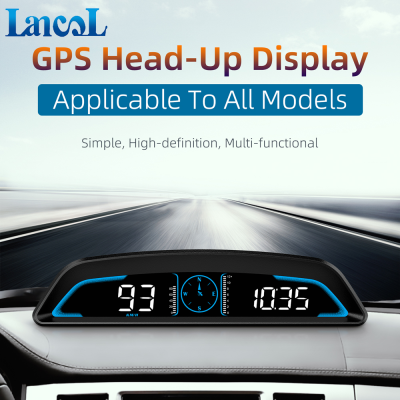 G3อัตโนมัติ HUD GPS หัวขึ้นแสดงรถวัด S Peedometer ที่มีเข็มทิศนาฬิกาขับรถระยะทางการรักษาความปลอดภัยปลุกอุปกรณ์อิเล็กทรอนิกส์