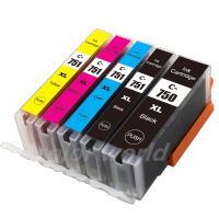 5 Pack PGI-750XL CLI-751XL for Canon Full Set Print Ink Cartridge 750 XL 750XL PGI-750 PGI750 751 751XL CLI-751 CLI751 for PIXMA iP7270 iP8770 iX6770 iX6870 MG5470 MG5570 MG5670 MG6370 MG6470 MG6670 MG7170 MG7570 MX727 MX927 Color Printer