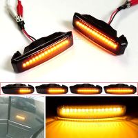 ไฟกระพริบต่อเนื่องเครื่องหมายไฟ Led ด้านข้างไดนามิก2ชิ้นสำหรับ Bmw 5ชุด E39 1995-2003ไฟสัญญาณเลี้ยวของเหลว M5