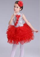 Girls Princess Fancy Dancing dress kids Ballroom Jazz Hip Hop Dresses Ball Party Wear Girl Sequined Halloween Christmas Outfits