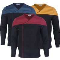 Star Picard 2 Trek Command Red Uniform Cosplay Starfleet Gold Blue Shirt Costume Halloween Party Prop ST Accessories