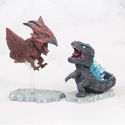 7pcs King of The Rodan Mothra Action Figure Doll Anime Movie Dinosaur Monster Animal Figurine Toy Collectible Kids Gift Model