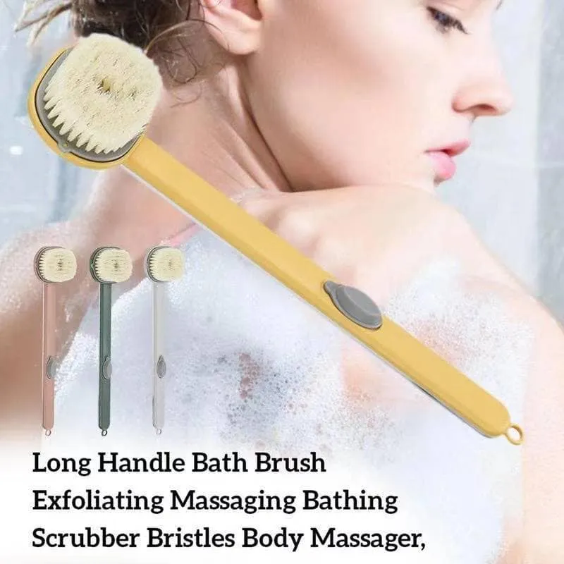 Long Handle Liquid Bath Brush Bathroom Body Brushes Back Body Bath Shower  Sponge Exfoliating Scrub Massager Skin Cleaning Tools