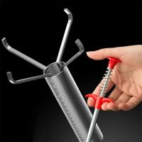 ☌ 1.6M Snake Drain Dredging Spring Sewer Tool Unblocker Pipe Cleaner Clogging Remover Toilet Kitchen Sink Cleaning Hook