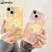 AKABEILA เคสโทรศัพท์ลายการ์ตูนหมีสำหรับ IPhone 11 13 12 14 Pro Max XR X XS Max 6 7 8 Plus ใหญ่กล้องที่คลุมหลุมซิลิโคนนิ่มกันกระแทกเคสโทรศัพท์แฟชั่น