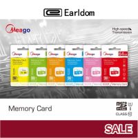 (ของแท้100%) Meago เมมโมรี่การ์ด 2GB 4GB 8GB 16GB 32GB 64GB SDHC/SDXC Cl 10 UHS-I Micro SD Card