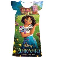 【jeansame dress】 Disney Encanto เครื่องแต่งกายชุดเจ้าหญิงชุด Charm สำหรับสาวคอสเพลย์ Isabela Mirabel Carnival วันเกิด Party Christmas Girls Frock