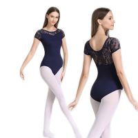 Ballet Dance Leotards Women  High Quality Lace Sleeve Gymnastics Dancing Coverall Girls Ballet Leotard