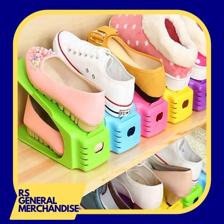 1PC Shoe Rack Plastic Double Layer Home Storage Tools Lazada PH