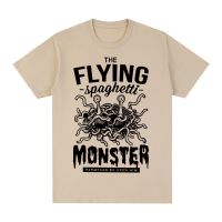 FSM บินสปาเก็ตตี้ Monsterism เสื้อยืดลายปีศาจตลก Pastafarian ฝ้ายผู้ชาย T เสื้อใหม่ Tee Tshirt Tops สตรี