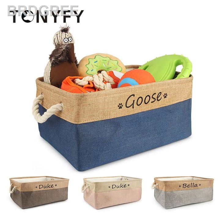 Personalized Dog Toy Basket Free Print Pet Storage Box DIY Custom