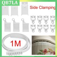 Curtain Rail Side Clamping Visible Track Curtains Accessories Plastic Bendable Rod Rail White Modern Style QB7LA