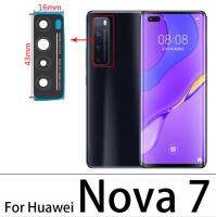 【✴COD✴】 baoyao 2ชิ้น/ล็อตเลนส์กระจกกล้องถ่ายรูปหูด้านหลังสำหรับ Huawei Nova 5t 5 5i 5T 5z 6 8 Se 7 8กล้องมืออาชีพแก้วพร้อมกาวกาว