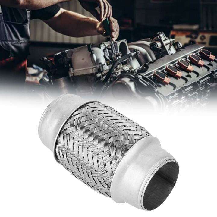 Flex Pipe Exhaust Adaptor Durable Stainless Steel SS Double Flex Pipe