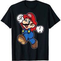 2023 NEWNintendo Super Mario Biqi Cool Overlord Yoshi Cooper พิมพ์ผู้ชายผ้าฝ้ายรอบคอสั้นเสื้อยืดเด็กชายหญิงเสื้อ