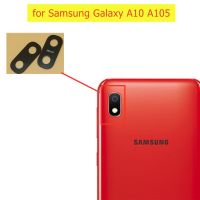 2 ชิ้นสําหรับ Samsung Galaxy A10 A105F กล้องด้านหลังเลนส์กระจกเลนส์กล้องด้านหลังหลักพร้อมอะไหล่ซ่อมกาว