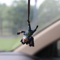 Funny Joker Car Rearview Mirror Pendant Auto Interior Swing Anime Hanging Decoration Car Acrobatic Clown Ornaments Accessories