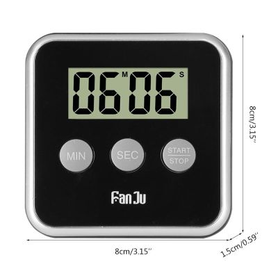 【Exclusive】 นาฬิกาจับเวลาในห้องปฏิบัติการหน้าจอ LCD นาฬิกาจับเวลาทำอาหารแบบดิจิตอลพร้อมระบบเตือนนับแม่เหล็ก
