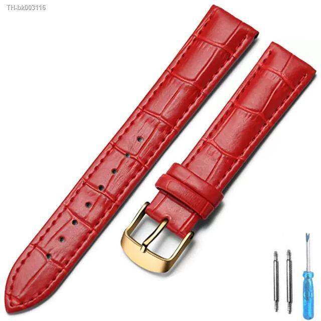 watch-strap-leather-strap-18mm-20mm-22mm-watch-accessories-high-quality-black-gold-buckle-watchbands