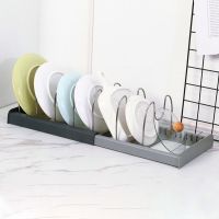 Retractable Home Kitchen Storage Rack Pan Cover Storage Holders Organizer Kitchen Shelf Pans Rack Accessories Lid Pots Cabi Y0H2