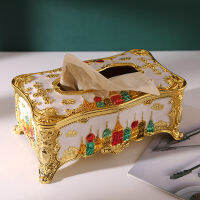 IMUWEN Acrylic Tissue Box European Castle Paper Rack Office Table Accessories Home Office K Ho Car Facial Case Holder