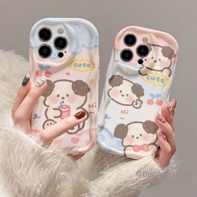 เคสโทรศัพท์มือถือ แบบใส ลายการ์ตูนหมี สําหรับ iPhone 14 13 12 X Xr Xs 7 8