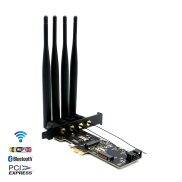 Card Mạng Bộ Chuyển Đổi Máy Tính NGFF M.2 Key B Và Key A Sang Pcie X1 Với