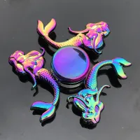 New Multicolor Gradient Fidget Spinner Creative Flower Rainbow R188 Mute Bearing Hand Spinner Fingertip Gyro Stress Relief Toys