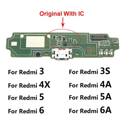 ไมโครโฟนพร้อมไมโครโฟนแบบยืดหยุ่นชิ้นส่วนบอร์ดเชื่อมต่อพอร์ตกำลังชาร์จไฟ USB เหมาะสำหรับ Xiaomi Redmi 5A 4A 4X 3 3S 6 6A 7 7A