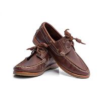 StepPro รองเท้าหนังออยล์ ลำลอง แบบสวม หุ้มส้น ทรงโบ้ท ชูส์ Boat Shoes Code 913-2