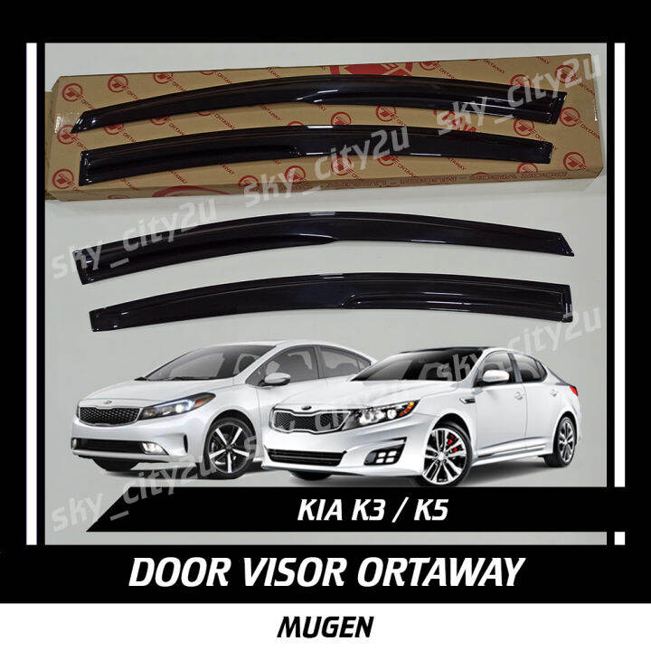 Kia Cerato K3 Kia Optima K5 Mugen Door Visor Ortaway Kia K3 Kia K5 Air