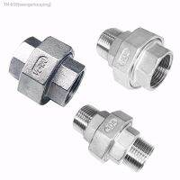 ■℗ 1PCS 304 Stainless Steel Union Joint Coupling 1/4 3/8 1/2 3/4 1 1-1/4 1-1/2 2 BSP Female Male Thread Cast Pipe Fitting