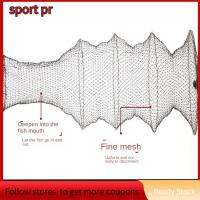 SPORT PR ผ้าทอทอ อุปกรณ์ตกปลาแหวนเหล็กอ่อน วงแหวนเหล็ก เครือข่ายเครือข่ายเครือข่าย กรงปลาด้ายพับได้ น้ำหนักเบามาก กรงปลากาวสีดำ อุปกรณ์ตกปลาสำหรับตกปลา