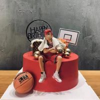 【CW】☫◕  Basketball Theme Happy Birthday Sport Fans Boys Dessert Decorations