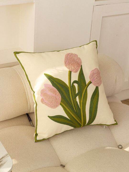 sales-tulip-removable-pillowcase-45x45-new-flower-pillow-living-room-sofa-cushion