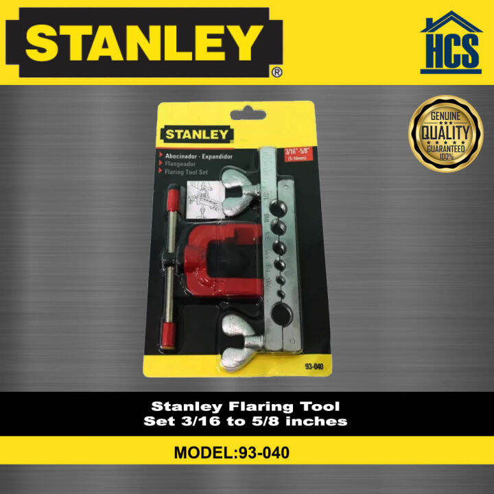 Stanley Flaring Tool Set 3/16 to 5/8 inches 93040 Lazada PH