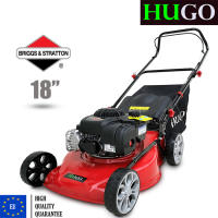 เครื่องตัดหญ้า 18" เบนซิน Puch 125cc กว้าง 46cm HUGO BS46-L(B&amp;S300E) + Honda 4T SAE30 / BRIGGS &amp; STRATTON 300E