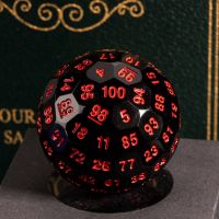 【LZ】 Poludie 50mm D100 Dados DND 1pc Novo 100 Lado Dados Poliédricos para Role Playing Jogo de Tabuleiro Pathfinder Bar Clube Presente Tabletop D   D