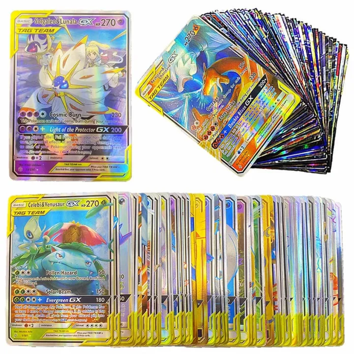 Pokemon TAG TEAM Cards Box 20PCS Shining Playing Game Display Booster ...