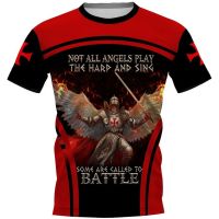 Newest Knights Templar T-shirts 3D Print Men Clothing Unisex Short Sleeve Pullover Tops Women Harajuku Tees XS-4XL