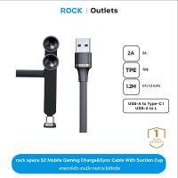 rock space Type-C/Lighting Cable Gameming (1.2M) สายชาร์จเกมมิ่ง 2A วัสดุ TPE ทนทาน ชาร์จไว ไม่ติดมือ for iOS S2