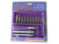 (KTS)ชุดแกะสลักไม้พร้อมใบมีด 13ใบ EDU Mont Marte Hobby Knife Set Professional Serirs MARC0004