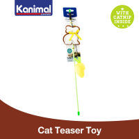 Kanimal Cat Teaser Toy ของเล่นแมว ไม้ล่อแมว รุ่นแครอท พร้อมกระดิ่ง ช่วยขัดฟัน สำหรับแมวทุกวัย ขนาด 7.5x67 ซม. (ยาว 46.5 ซม.)