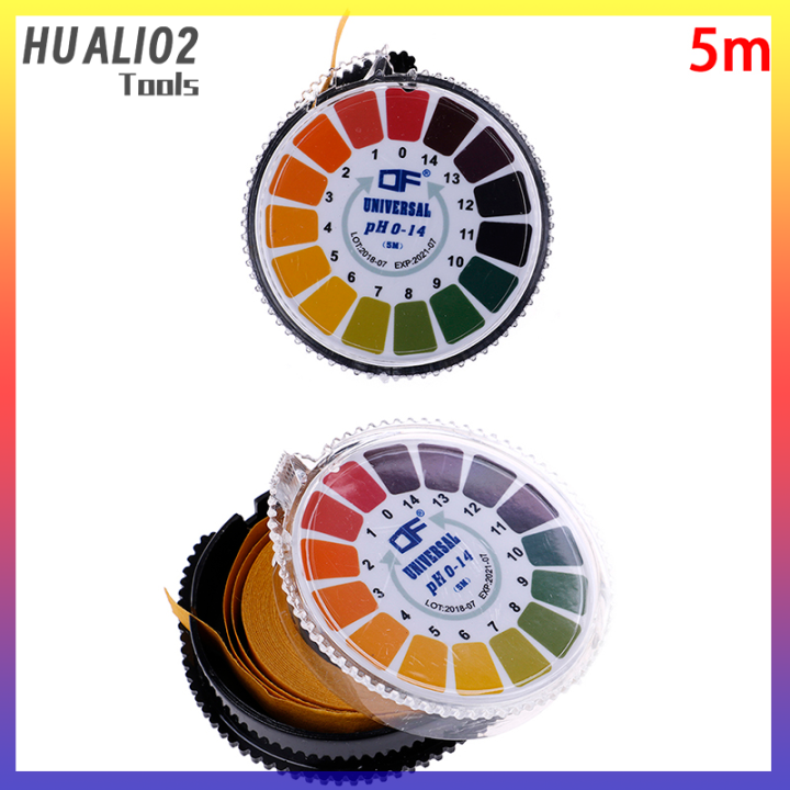 huali02-1ม้วน-5เมตรเครื่องวัดค่า-ph-ห้องปฏิบัติการ0-14กระดาษ-litmus-กรดอัลคาไลน์