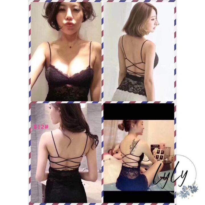Áo bra ren dáng dài cao cấp thiết kế đan dây chéo lưng gợi cảm #8829 | Lazada.vn Áo Bra Ren Dáng Dài Cao Cấp Thiết Kế Đan Dây Chéo Lưng Gợi Cảm #8829 | Lazada.Vn