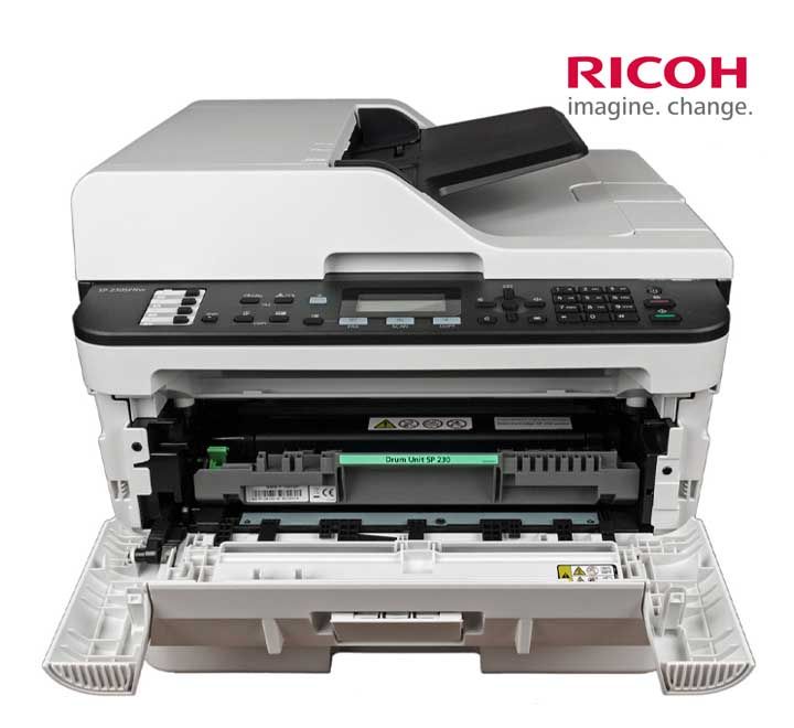 ricoh-sp-230sfnw-เครื่องปริ้นเตอร์เตอร์มัลติฟังก์ชันเลเซอร์-ขาวดำ-print-scan-copy-fax-wifi-network-duplex-ประกันเครื่อง-3-ปี