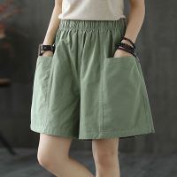 【มีไซส์ใหญ่】Plus Size Womens Summer Cargo Shorts